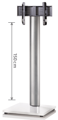Ultimate FL-B-2000-WH Fuar Tipi TV Stand, Ultimate TV Aya, Fuar TV Sehpas, televizyon yer aya, tv masa aya, tv ayakl ask aparat